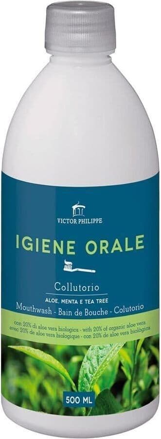 Collutorio Aloe Menta e Tea Tree Victor Philippe - Cura Orale Naturale, Freschezza duratura, Protezione Gengive