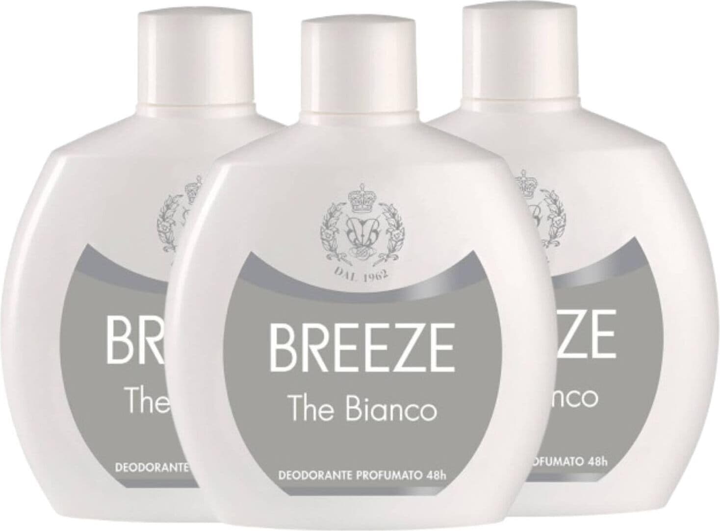 Deodorante Profumato Breeze The Bianco, Fresco e Duraturo, 100ml - Ideale per ogni Giorno